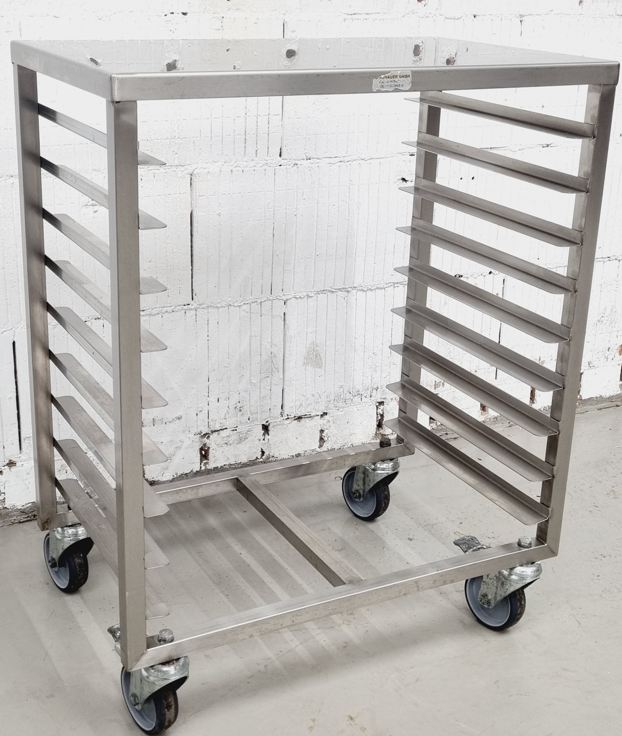 Tischwagen quer  für Bleche 60x40