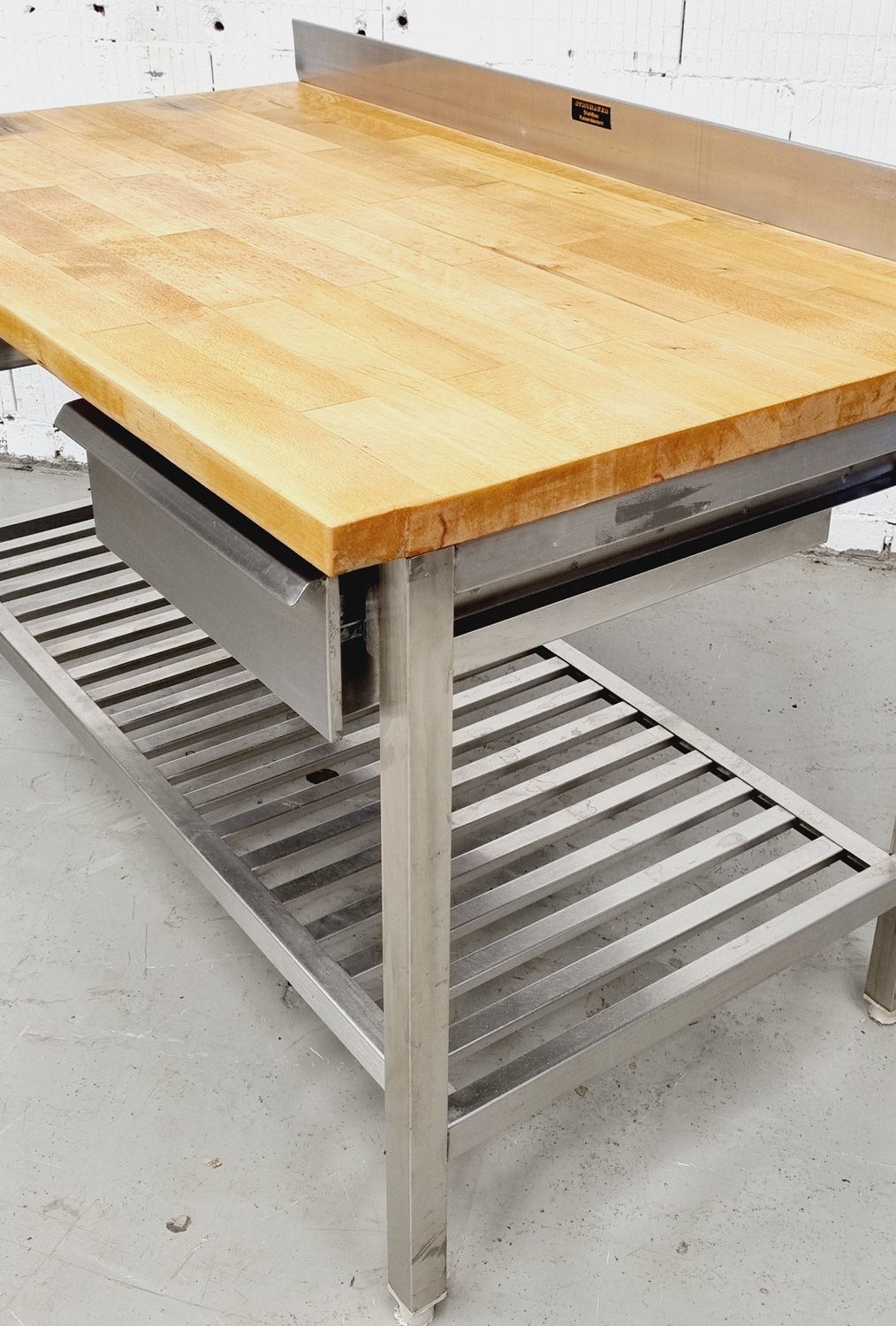 Arbeitstisch AT 1400 mit Buchenholzplatte