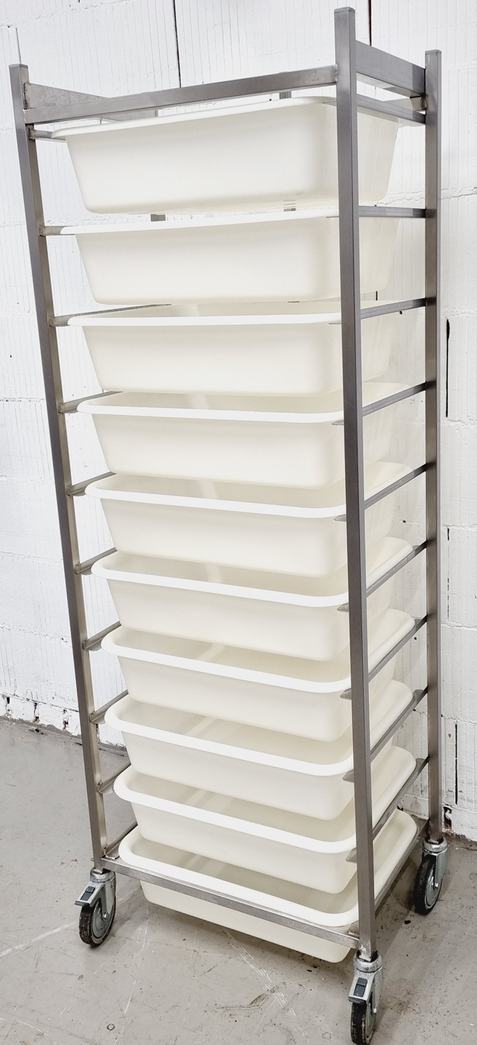 Zutatenwagen mit 9 Wannen