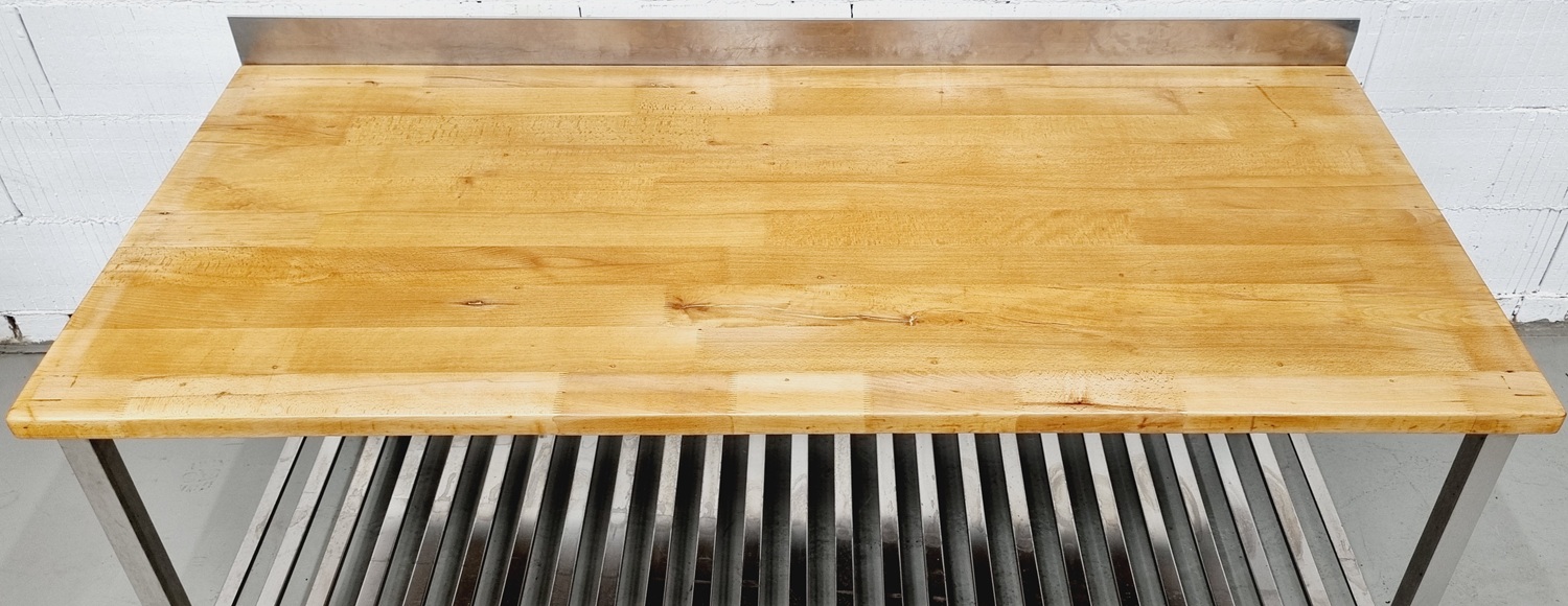 Arbeitstisch AT 1880 mit Buchenholzplatte